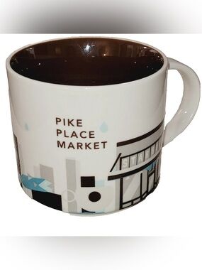 Starbucks YOU ARE HERE Pike Place Market 14oz Ceramic Mug
